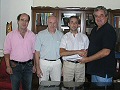 Ο Δήμαρχος Πτολεμαϊδας Γρηγόρης Τσιούμαρης  στη συνάντηση με τον έλληνα οδηγό αγώνων ταχύτητας Χρίστο Γιαννόπουλο και τον οργανωτή αγώνων Κουρτ Περό.